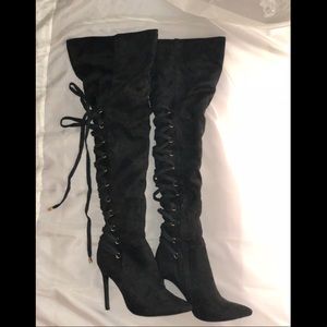 Suede Lace Up Boots